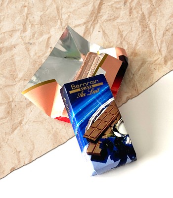 Schokoladen-Innenwickel aus NatureFlex™-Folie