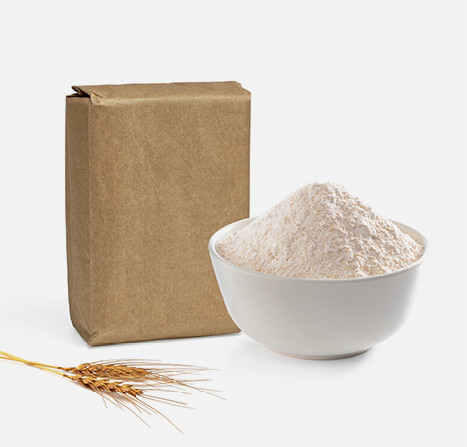 Blockbodenbeutel-Verpackung für Mehl aus nachhaltigem Papier