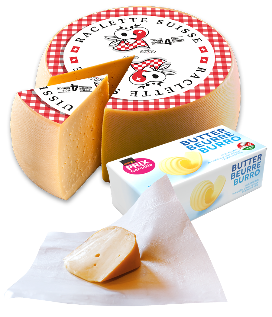bedruckte Verpackung für Käse und Milchprodukte
