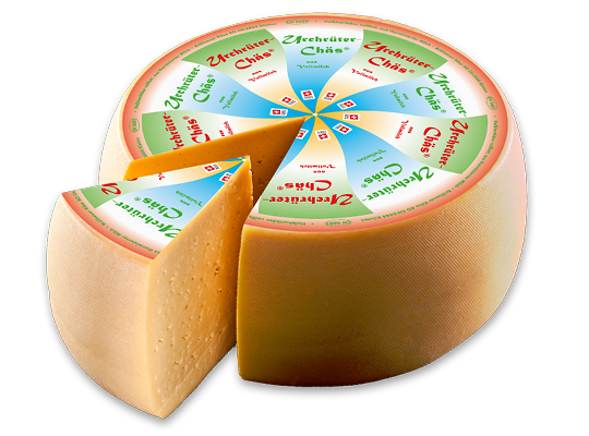 digital bedruckte Käseetikette für den Tilsiter Käse